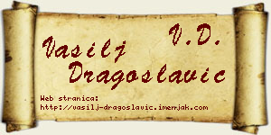 Vasilj Dragoslavić vizit kartica